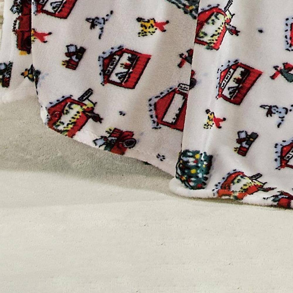 Alt View 1. Noble House - Plazatex Celebrating Christmas Micro plush Decorative All Season Multi Color 50" X 60" Throw Blanket - Multi.