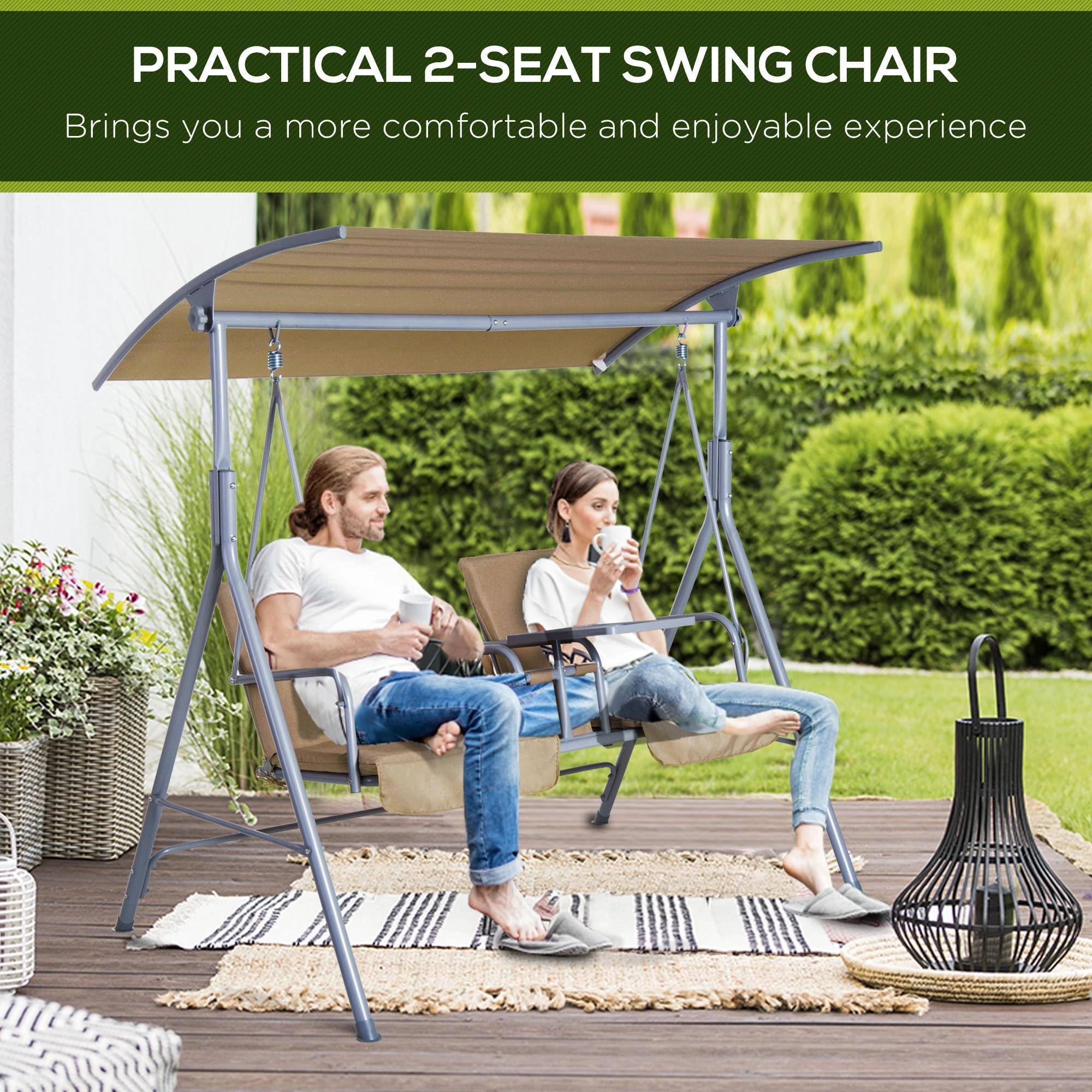 PRACTICAL 2-SEAT SWING CHAIR
Brings you a more comfortable and enjoyable experience