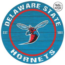 Jardine - Delaware State Hornets 20'' x 20'' Indoor/Outdoor Circle Sign - Blue