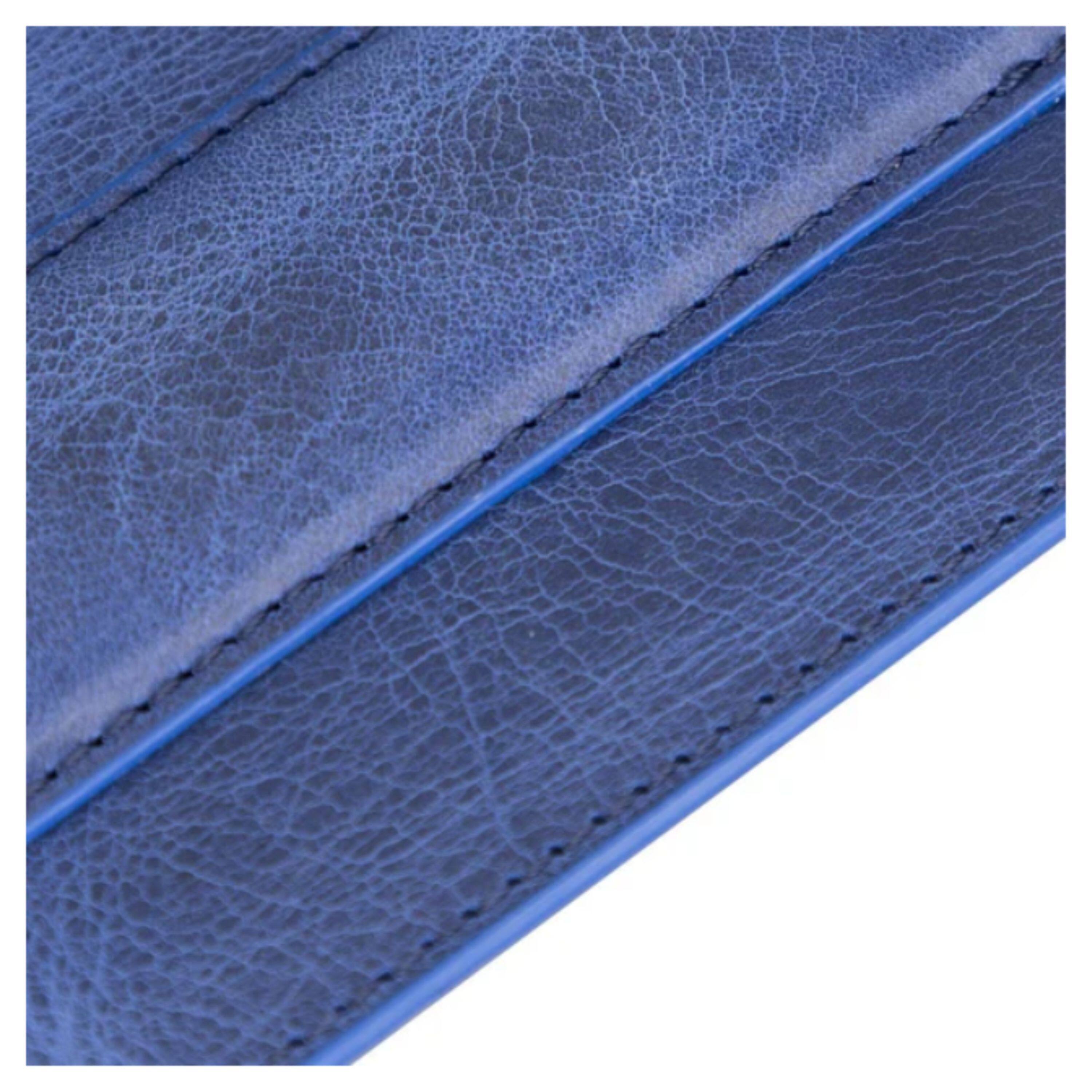 Left. Kitcheniva - Leather Mouse Pad With Hand Support For Comfort Blue - Blue.