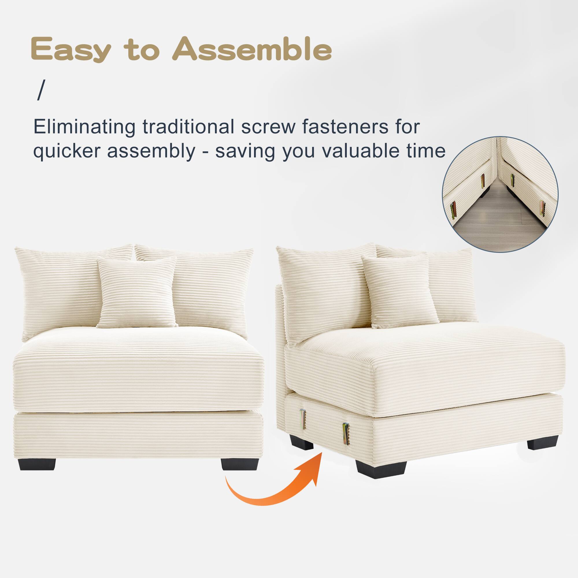 Easy to Assemble

Eliminating traditional screw fasteners for quicker assembly - saving you valuable time