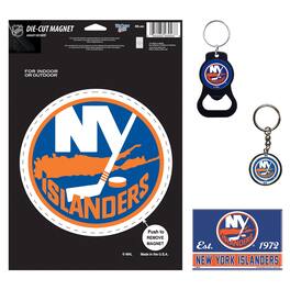 WinCraft - New York Islanders 4-Pack Key Rings and Magnets Set - Multicolor