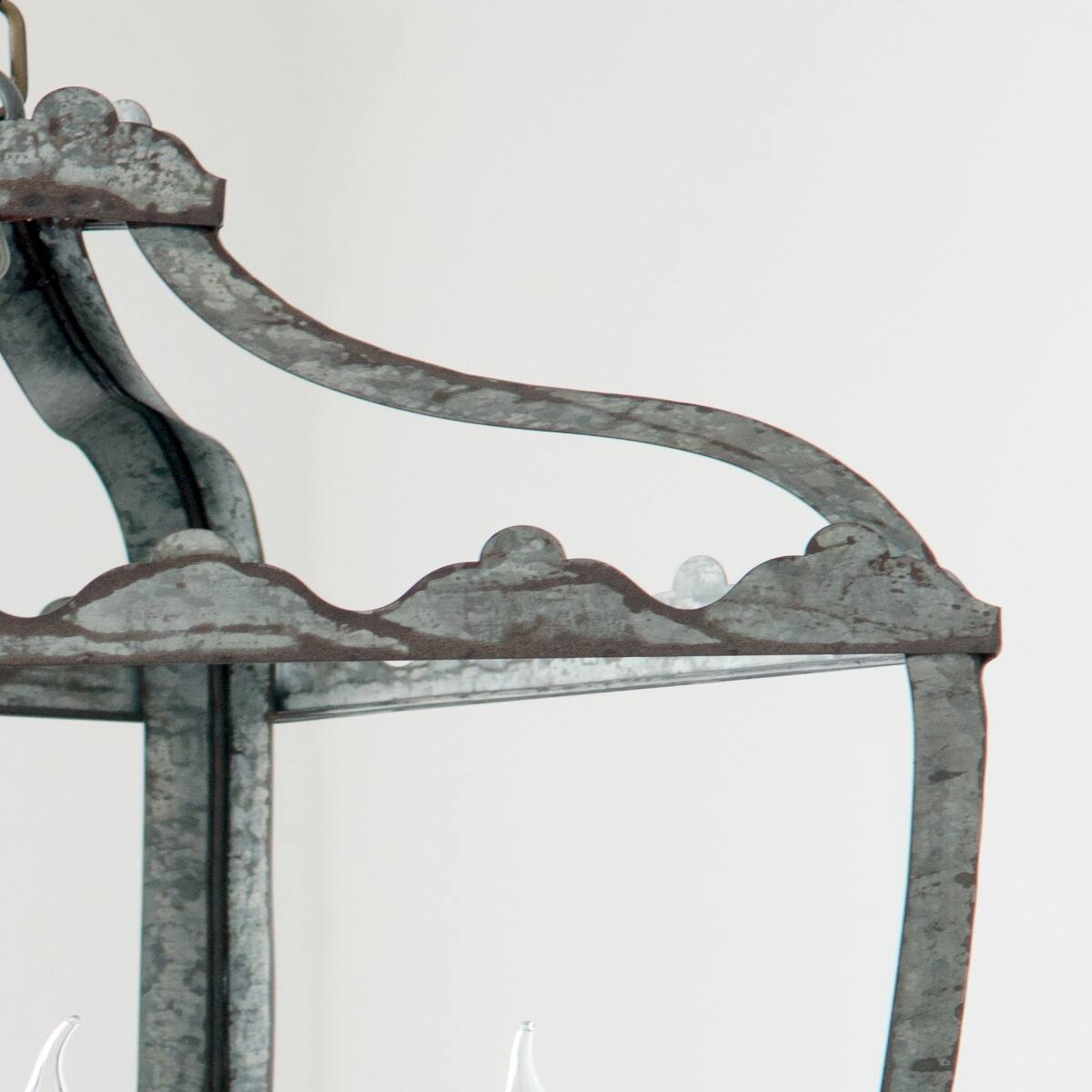 Alt View 8. Loheer - Loheer 4-Light Metal Chandelier, Rustic Vintage Iron Fixture with Adjustable Chain.