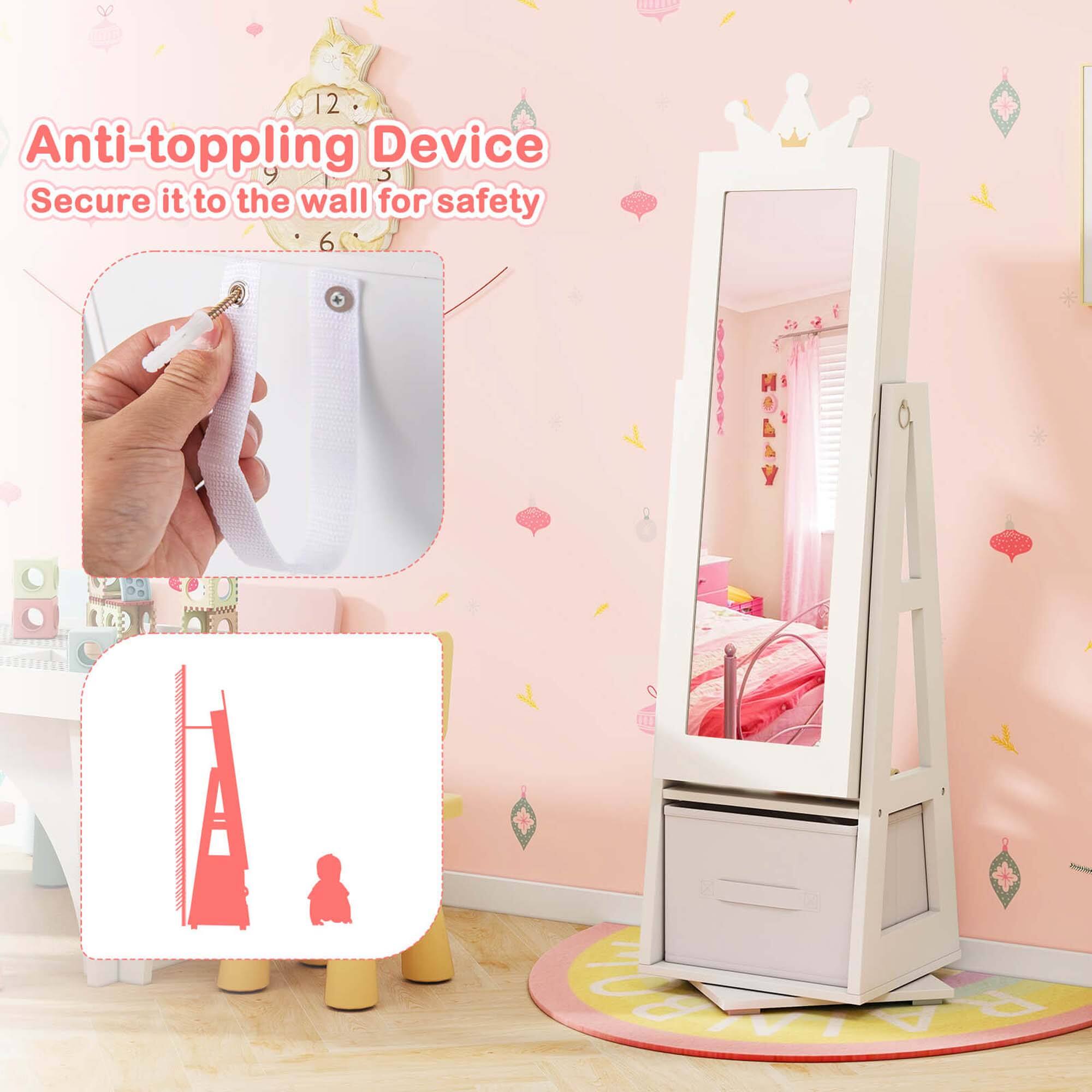 Anti-toppling Device, Secure it to the wall for safety