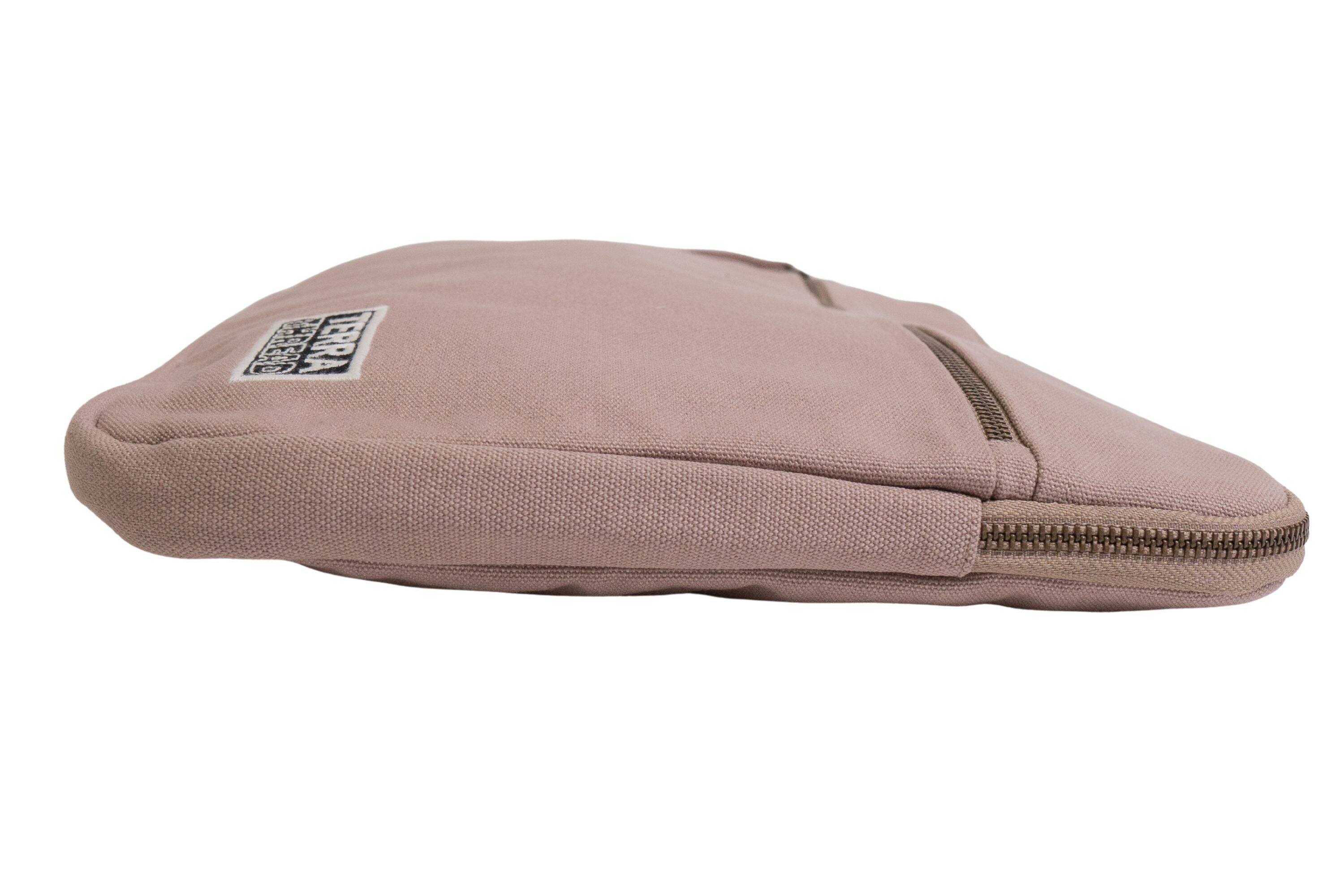 Alt View 1. Terra Thread - Organic Cotton Laptop Sleeve 15 inches - Beige.