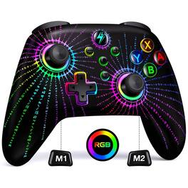 Kitcheniva - Wireless Switch Pro Controller for Nintendo Switch/Lite/OLED,PC/Android/iOS - Black