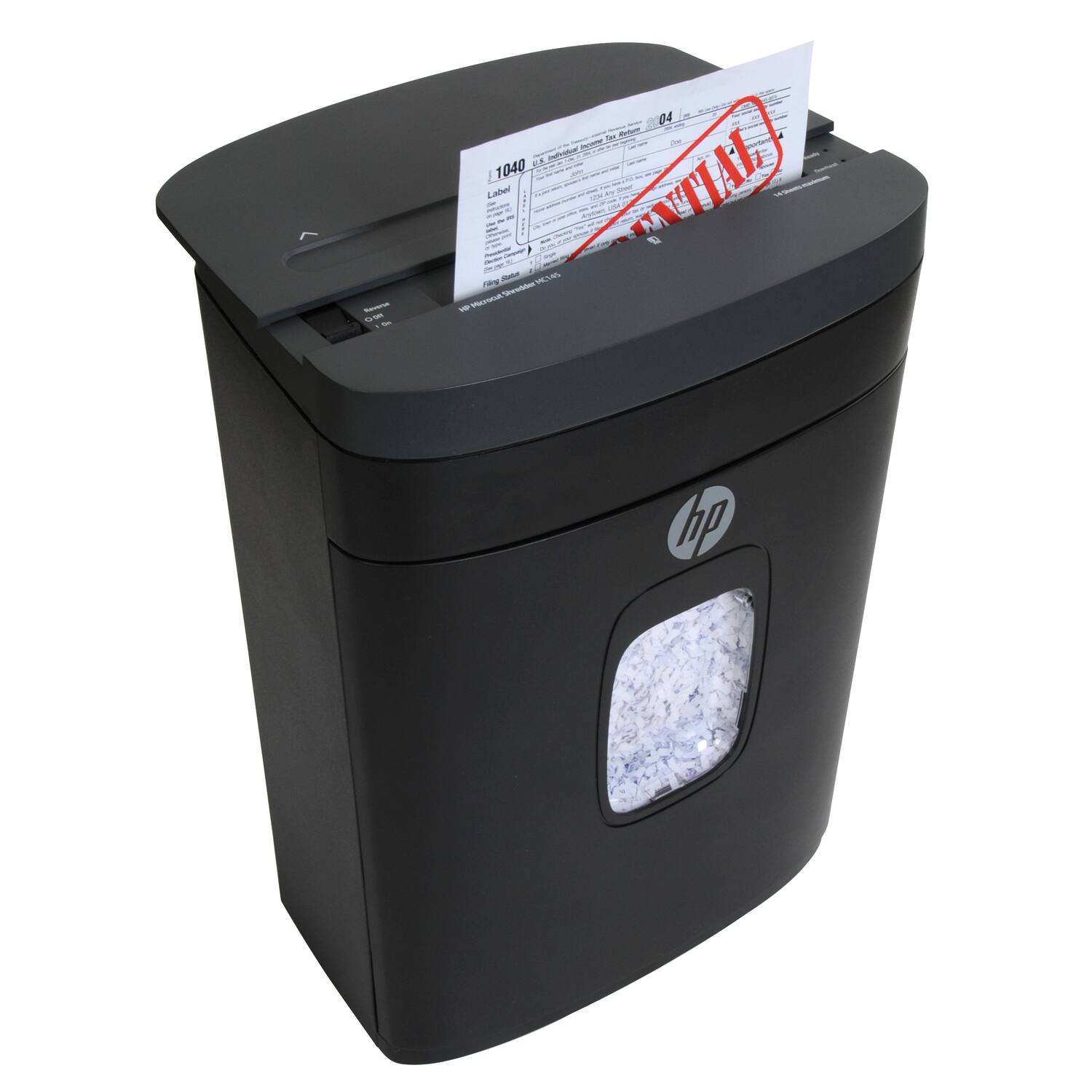 Alt View 12. HP - 14-Sheet Microcut Paper Shredder.