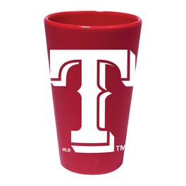 WinCraft - Texas Rangers 16oz. Team Color Silicone Pint Glass - Multicolor