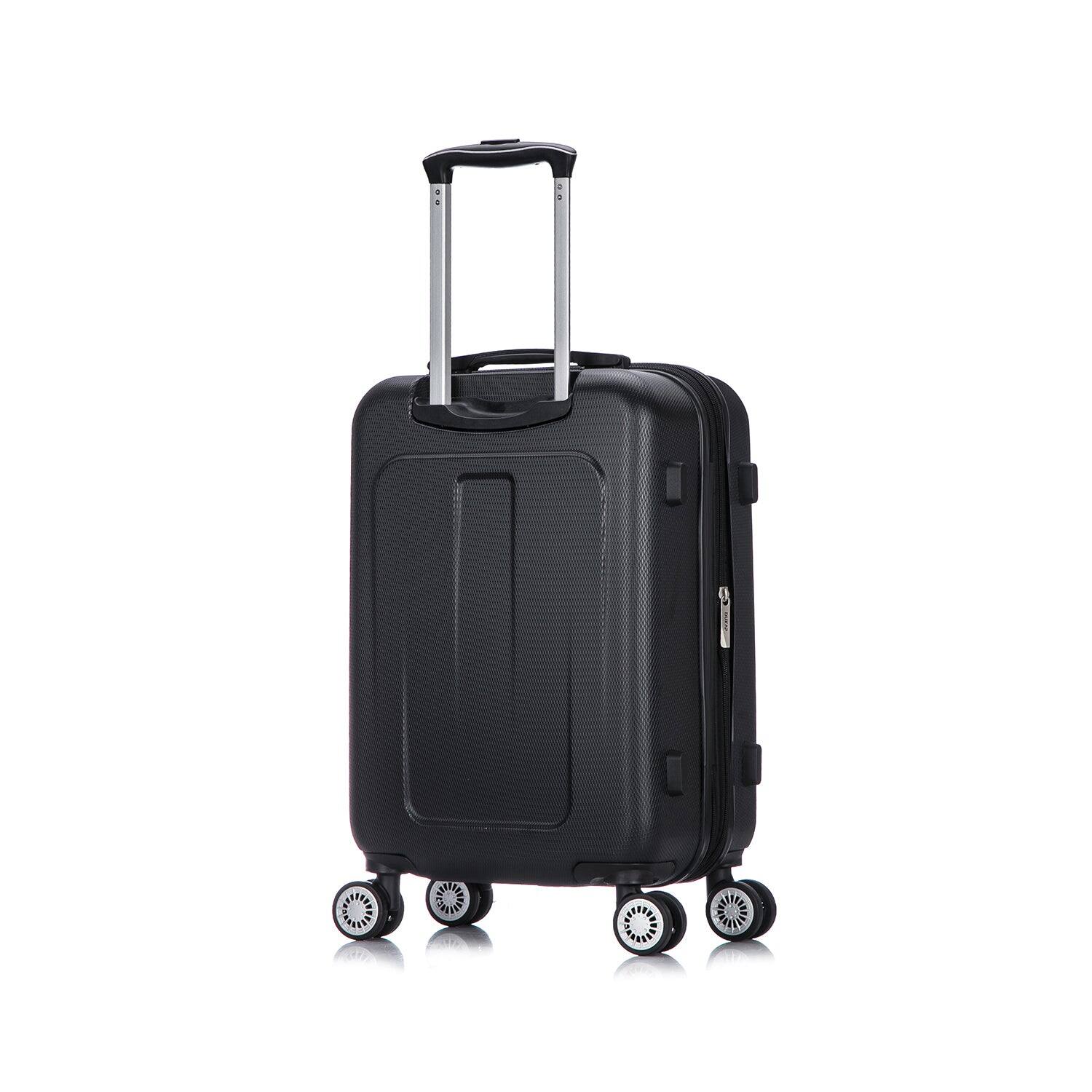 Alt View 1. DUKAP - Crypto Lightweight Hardside Spinner Luggage 20" carry-on - BLACK.