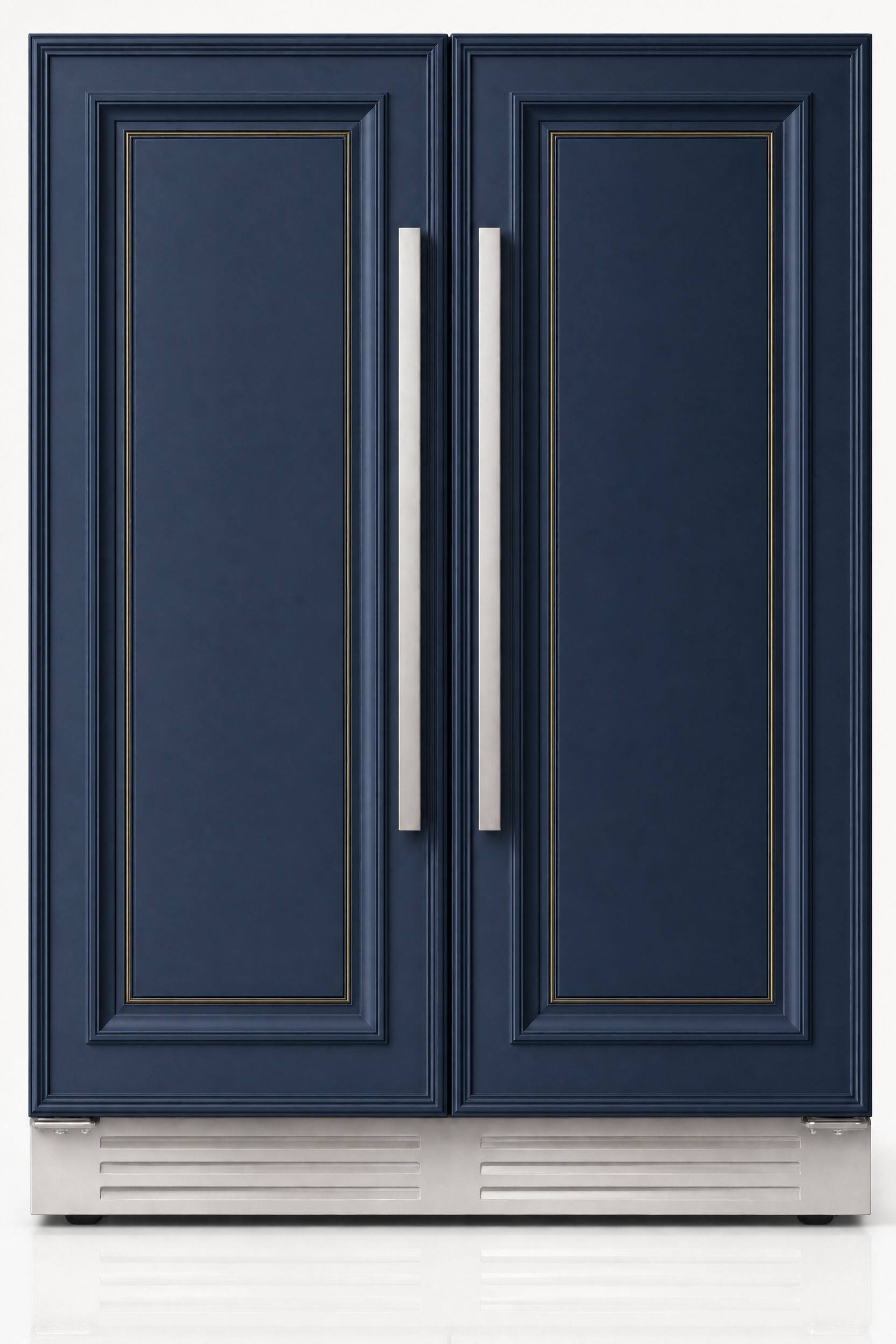 Ca'Lefort - 24 Inch Panel Ready Wine and Beverage Refrigerator - 60 Can and 20 Bottle Wine Fridge Dual Zone (Panels Not Included) - Stainless Steel
