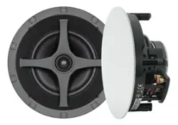 Sonance - C6R - C Series 6-1/2" 2-Way In Ceiling Speakers (Pair) - Paintable White - Front_Zoom