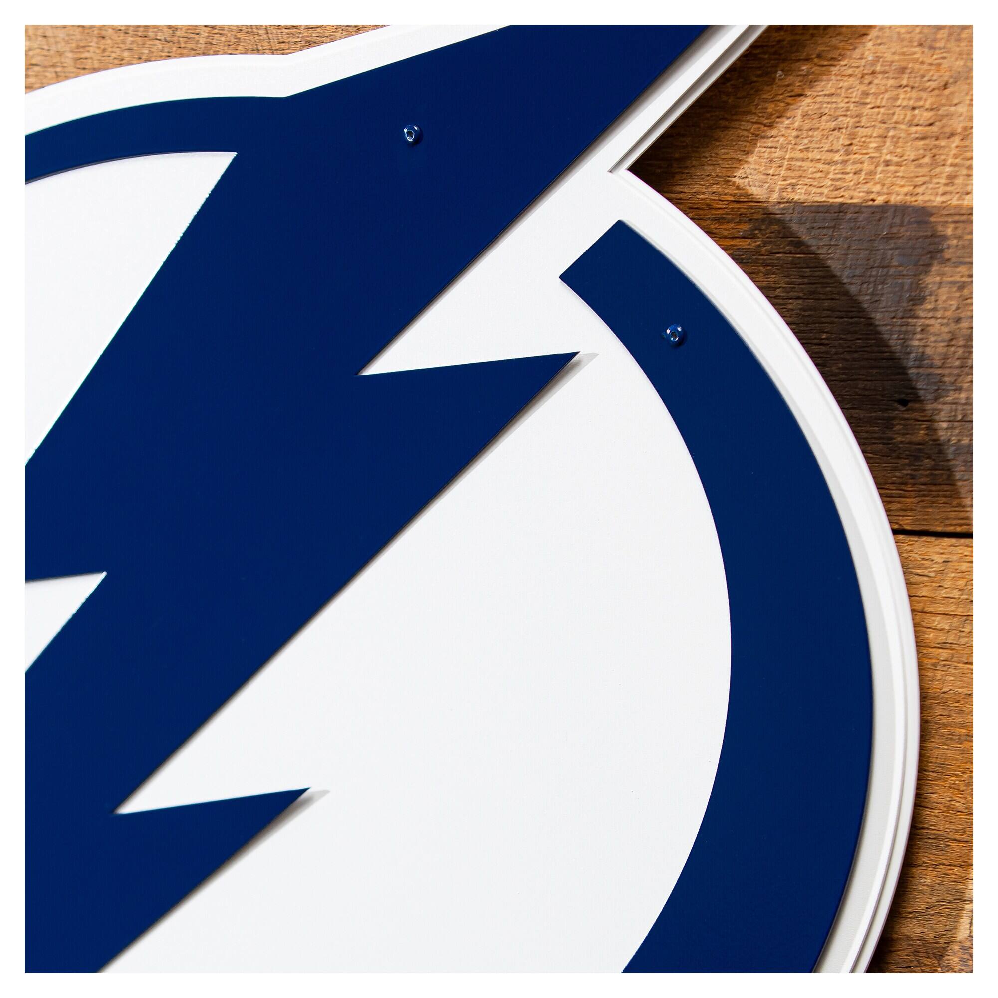 Alt View 2. Evergreen Enterprises - Tampa Bay Lightning 23" Layered Metal Wall Art Sign - Multicolor.