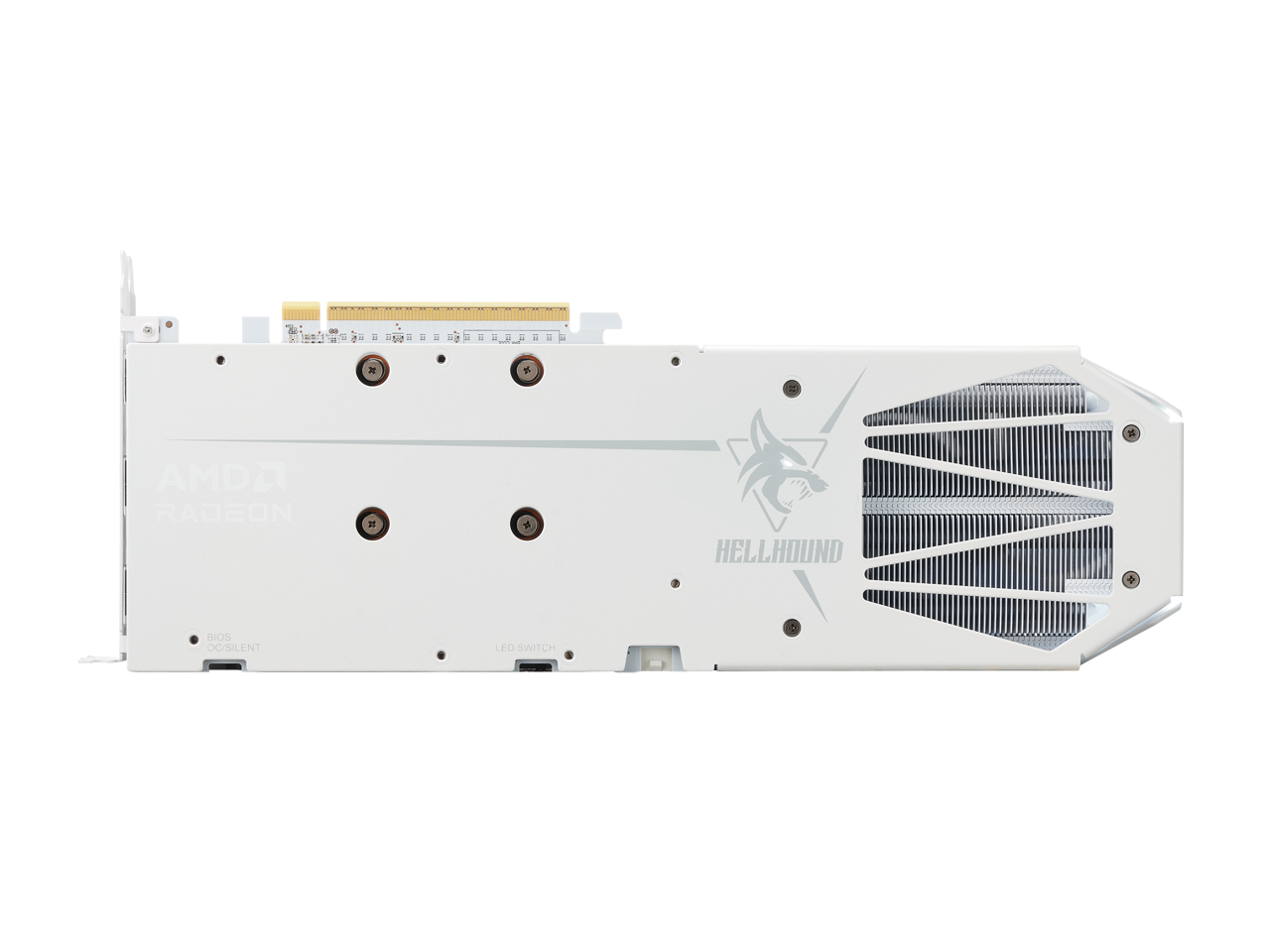 PowerColor Hellhound RX 9060 XT 16GB GDDR6 PCIe 5.0 ATX White