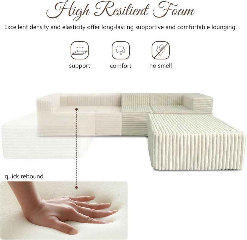 High Resilient Foam

Excellent density and elasticity offer long-lasting supportive and comfortable lounging.

- support
- comfort
- no smell

quick rebound