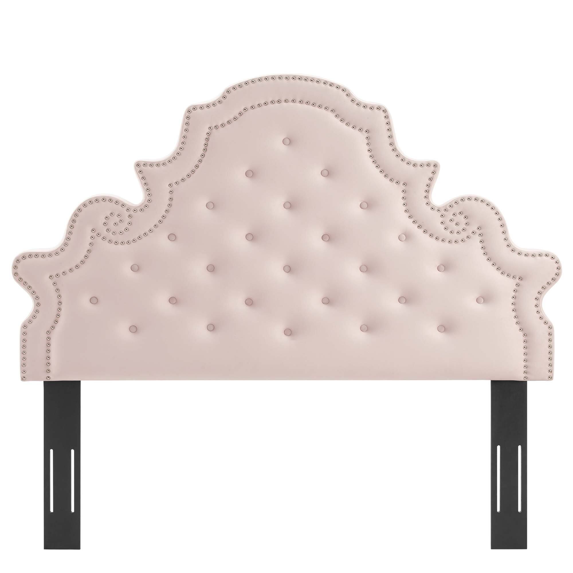 Back. Modway - Diana Tufted Performance Velvet Full/Queen Headboard by Modway - Red.