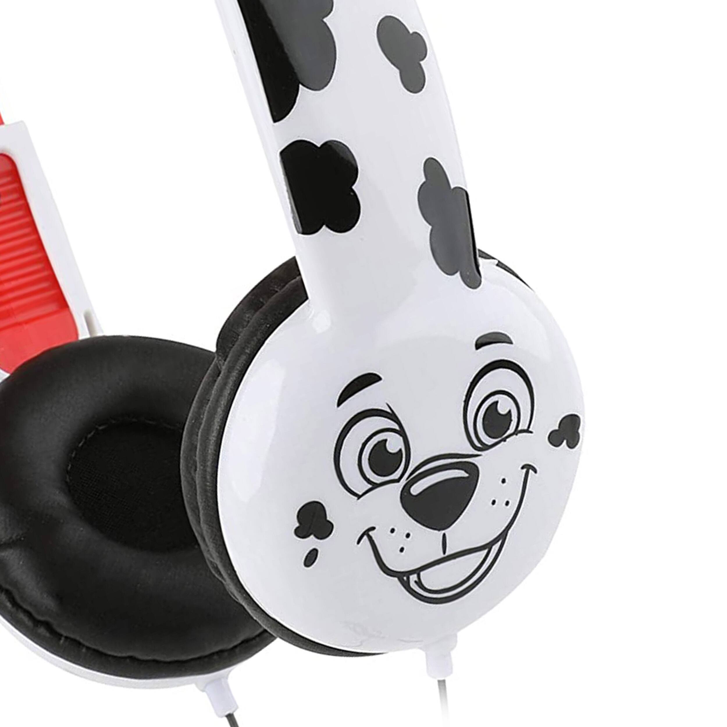 Angle. Paw Patrol - Paw Patrol Kid-Safe Headphones in White and Red - White and Red.