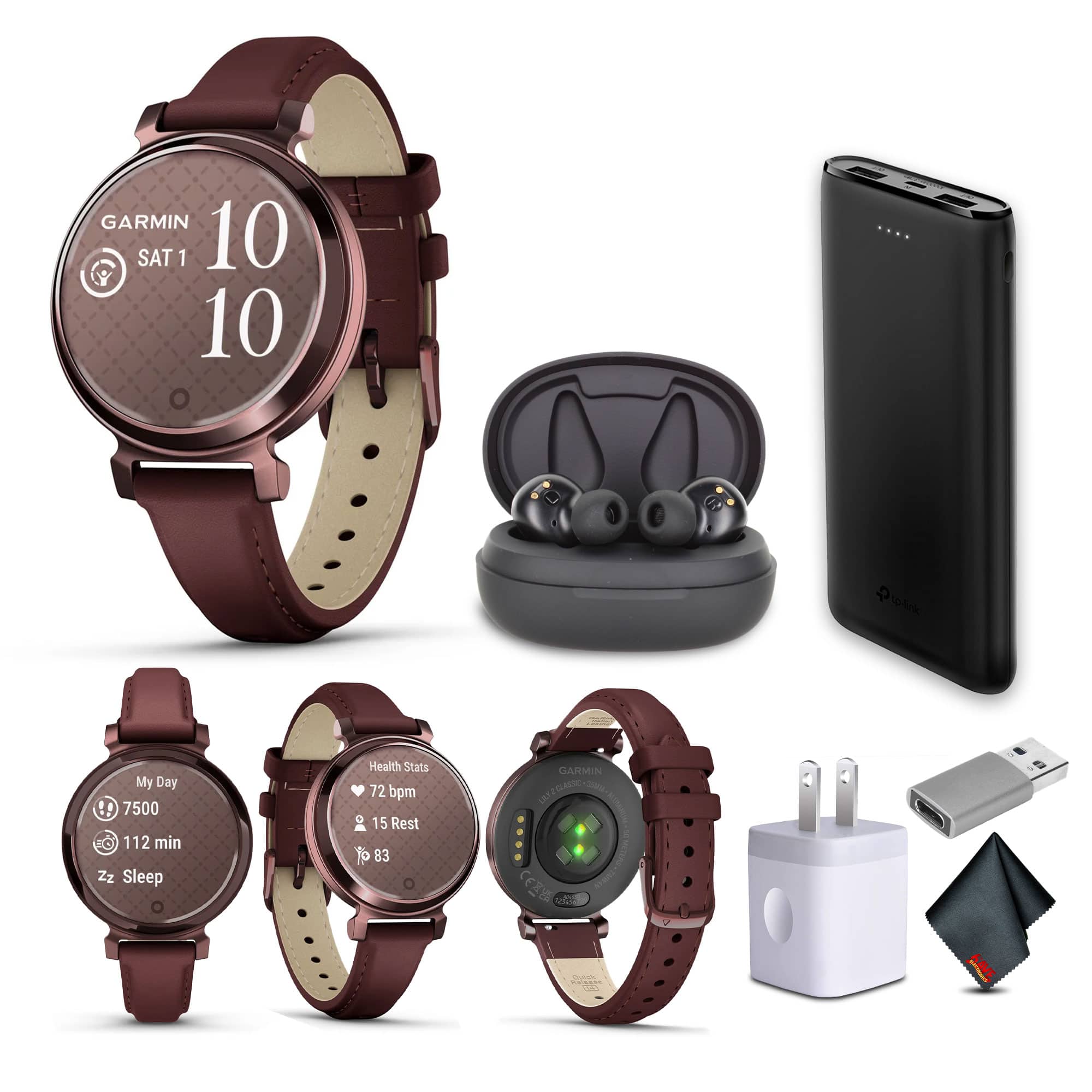 Garmin - Lily 2 Classic, Small and Stylish Smartwatch Mulberry Bundle - options - (2024)