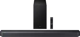 Front. Samsung - SAMSUNG Q-series HW-Q600F ATMOS 3.1.2 Ch Soundbar with Subwoofer - Titan Black.