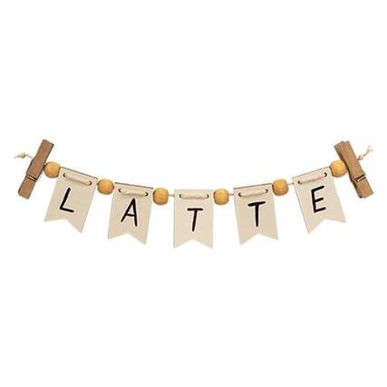 Front. BreeBe - *Latte Mini Clip Banner - Brown.