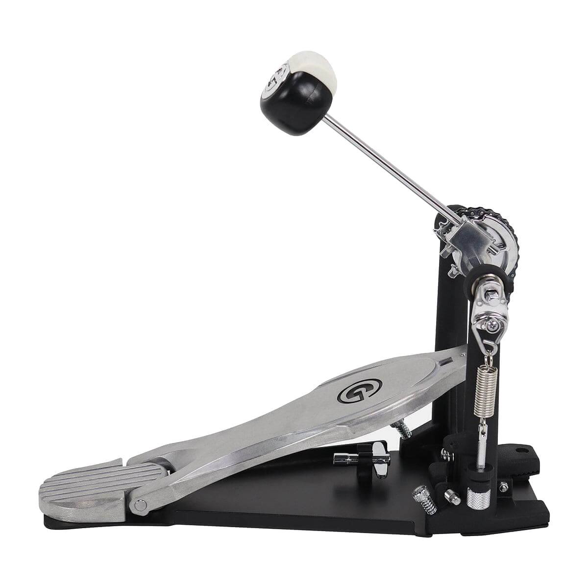 Angle. Gibraltar Hardware - 5000 Series Chain Drive Bass Drum Pedal, with Single Chain Mechanism, G Style Fast Touch Footboard.