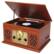Angle. Victor Audio - Victor State 7-in-1 Wood Music Center - Mahogany.