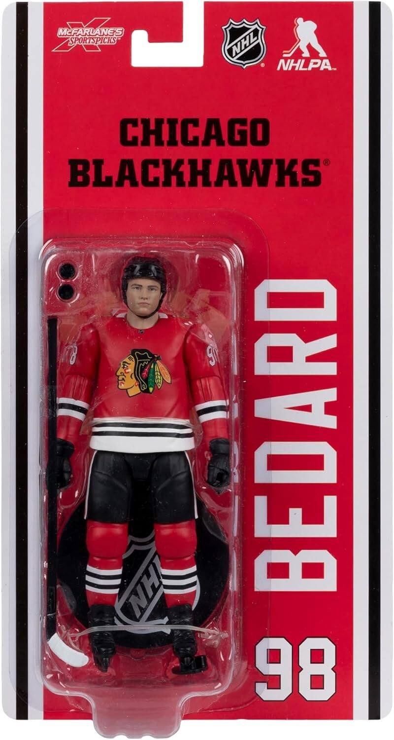 SMCFARLANE'S SPORTSPICKS  
NHL  
NHLPA  
CHICAGO BLACKHAWKS  
9  
NH BEDARD  
98