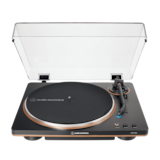 Audio-Technica - AT-LP70X-BZ Fully Automatic Belt-Drive Turntable - Black/bronze