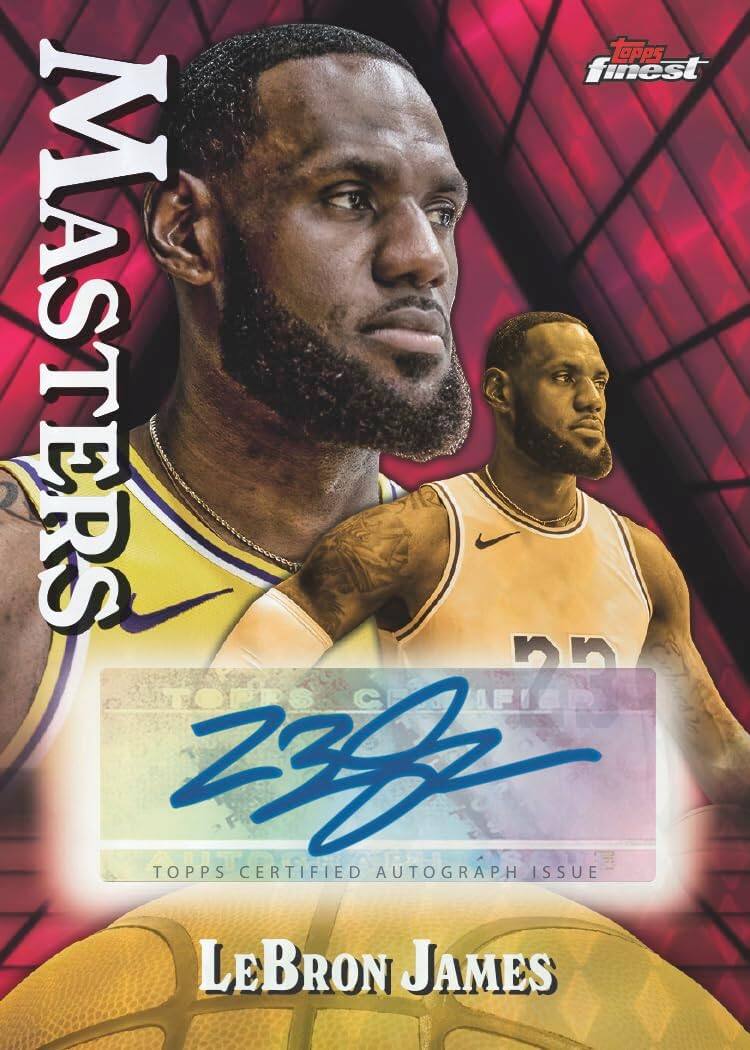 Topps Finest Masters 23 Z Topps Certified Autograph Issue LeBron James