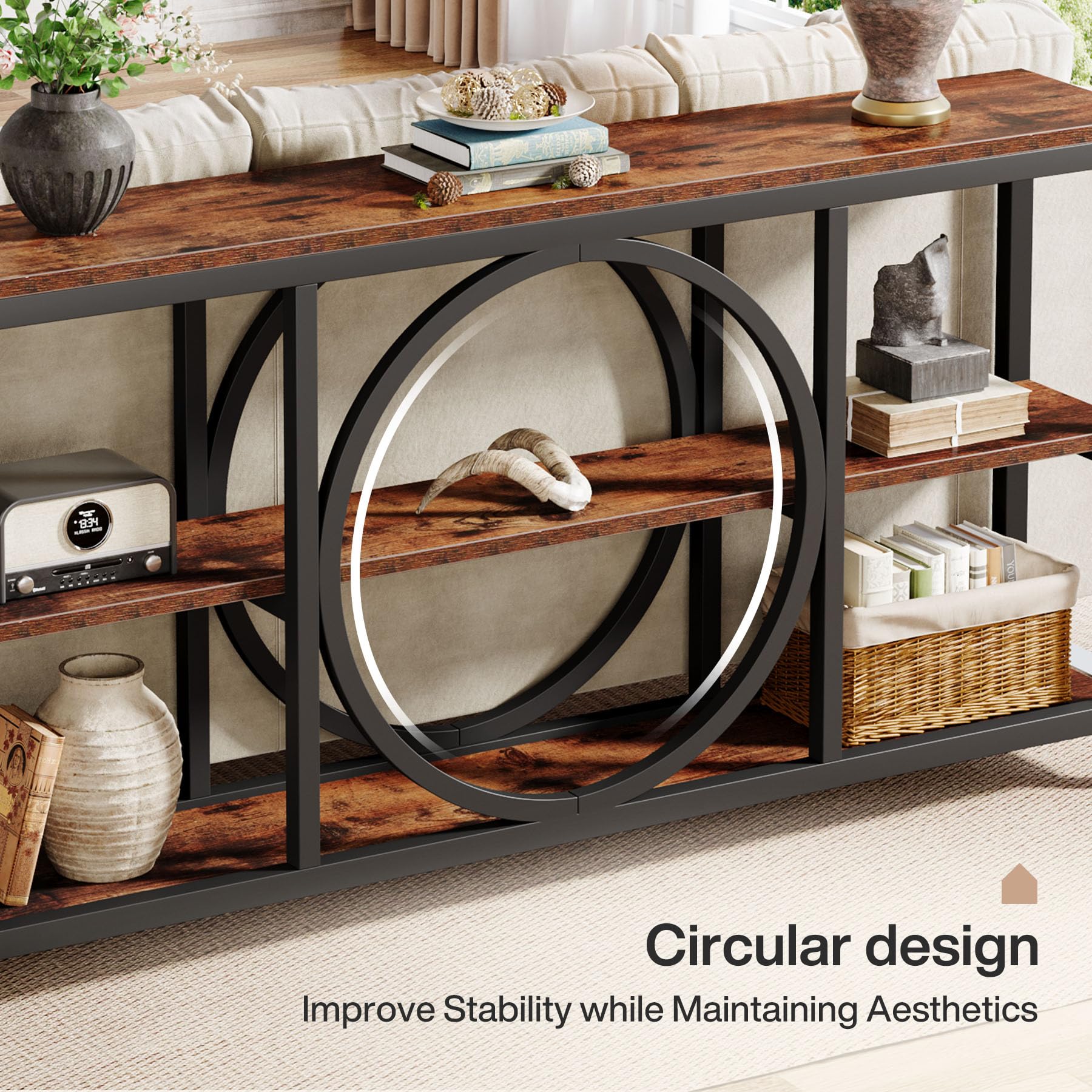 Circular design  
Improve Stability while Maintaining Aesthetics