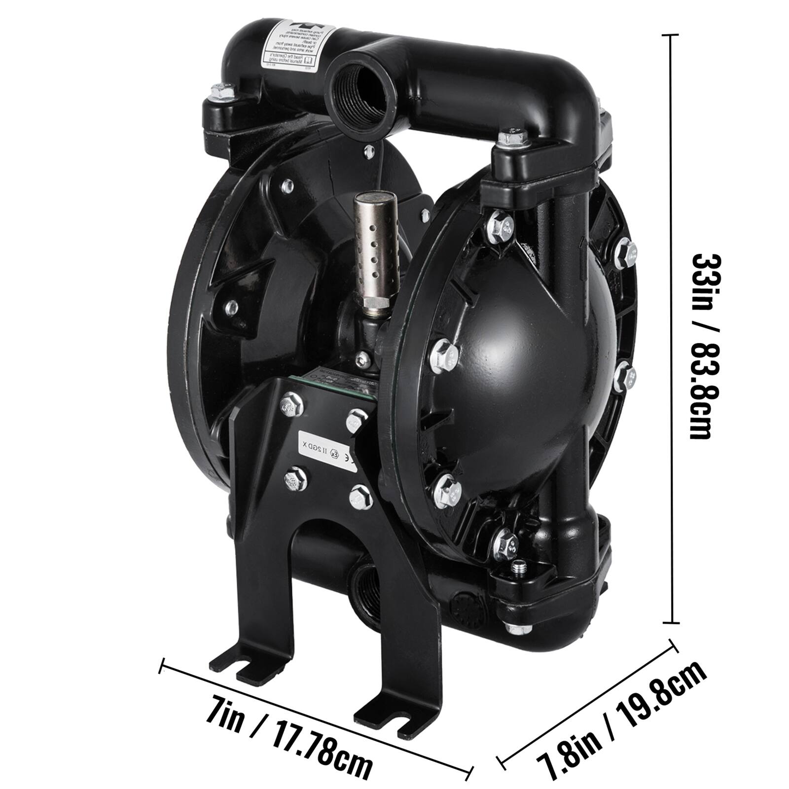 XGOST E  
33in / 83.8cm  
7in / 17.78cm  
7.8in / 19.8cm