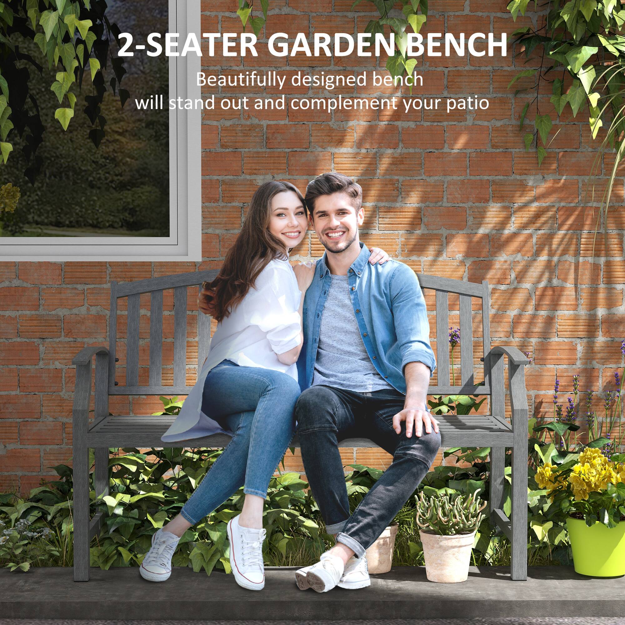 2-SEATER GARDEN BENCH
Beautifully designed bench will stand out and complement your patio