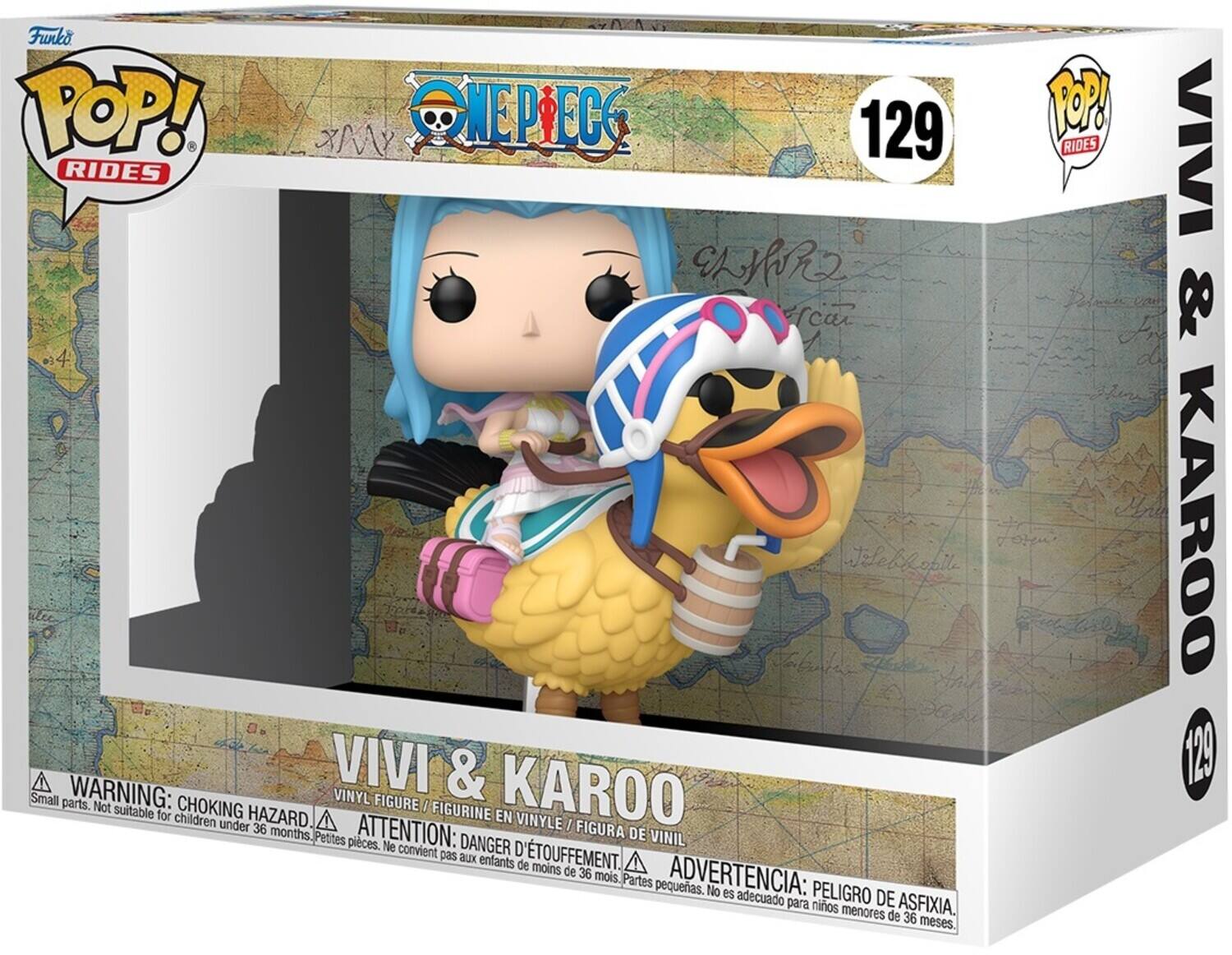 Funko TOP! POP! RIDES

VIVI & KAROO

WARNING: CHOKING HAZARD
Small parts. Not suitable for children under 36 months.
Petites pieces. Ne convient pas aux enfants de moins de 36 mois.

ATTENTION: DANGER D'ETOUFFEMENT
Vinyl figure.

ADVERTENCIA: PELIGRO DE ASFIXIA
Partes pequeas. No es adecuado para niños menores de 36 meses.

VIVI & KAROO 129