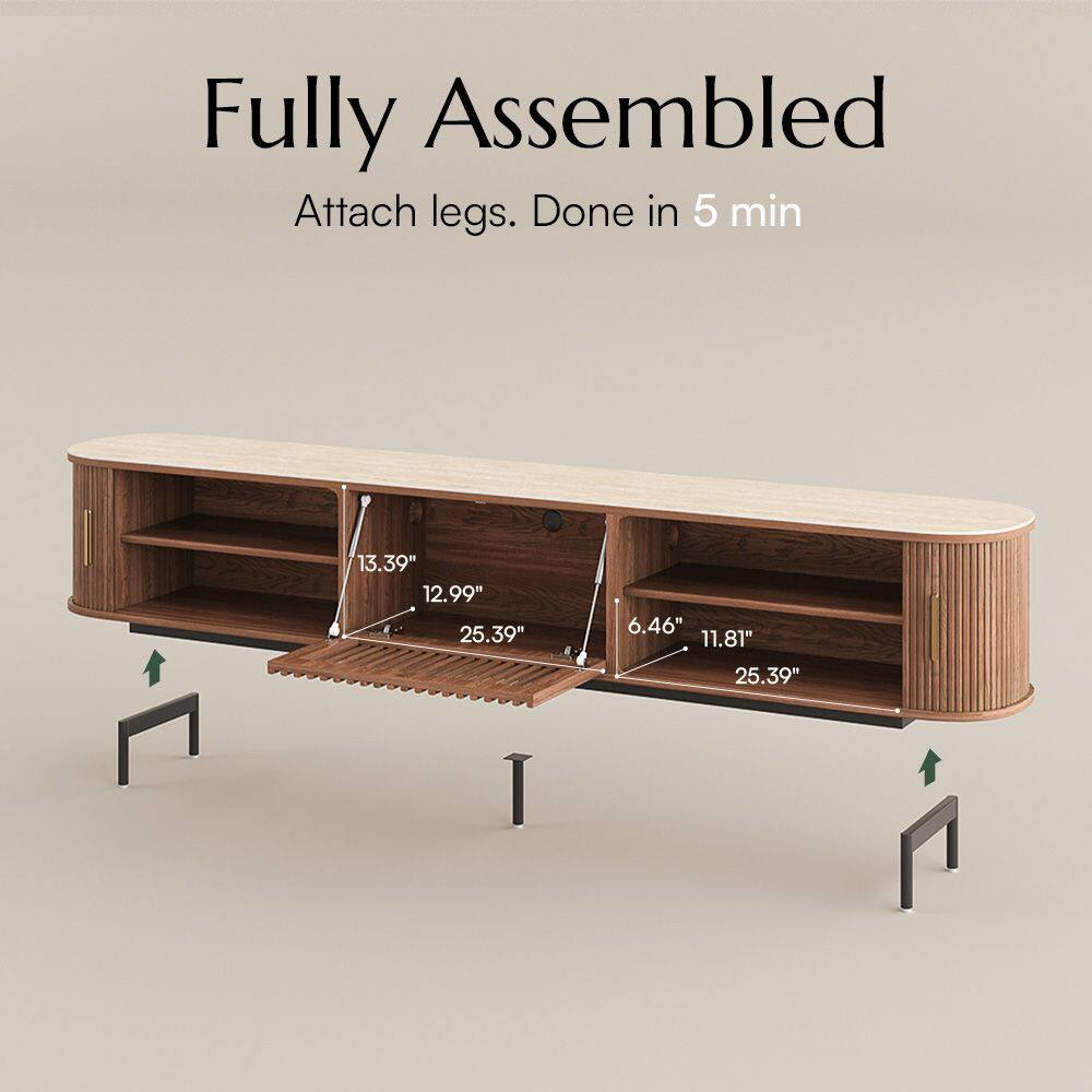 Fully Assembled  
Attach legs. Done in 5 min  

13.39"  
12.99"  
25.39"  
6.46"  
11.81"  
25.39"