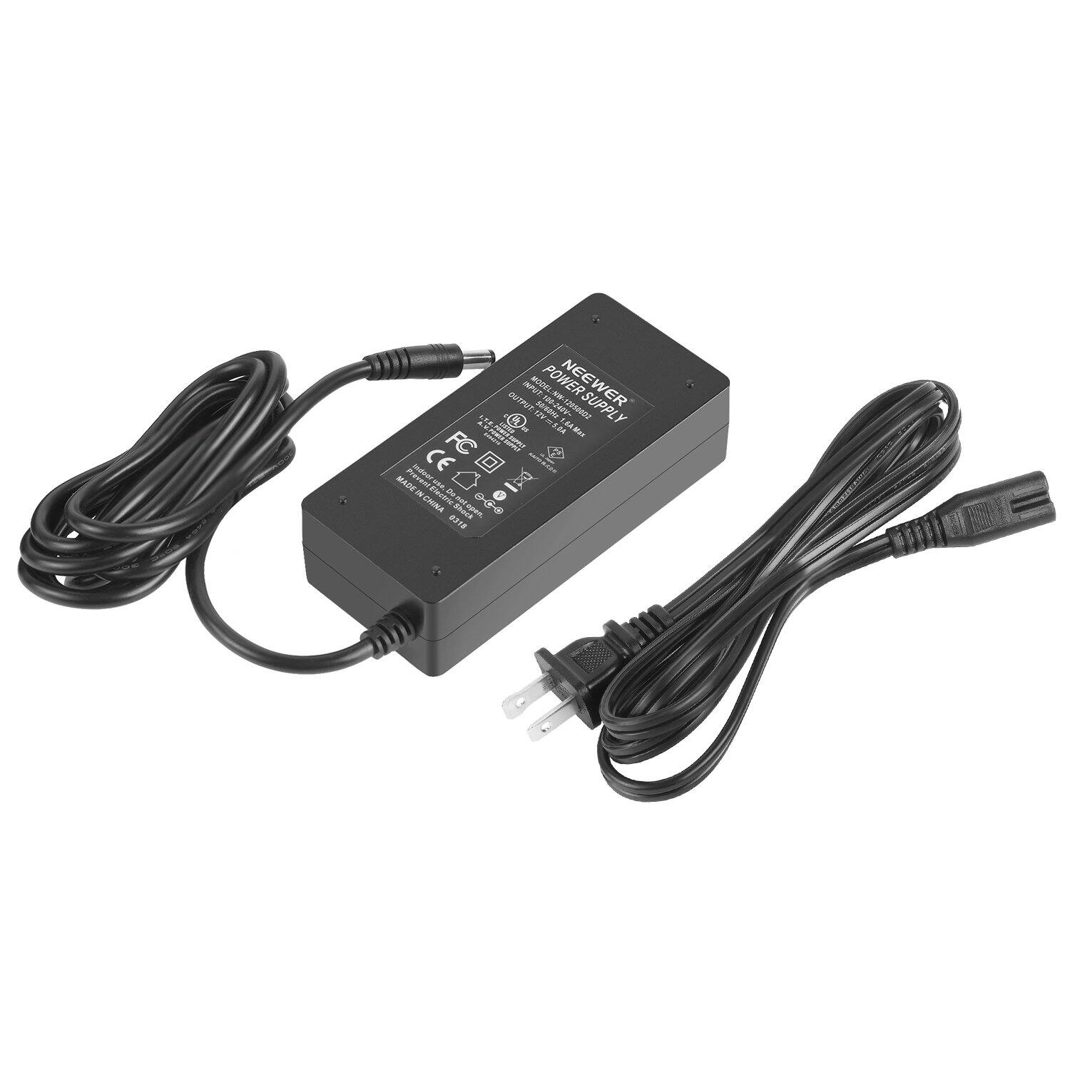 NEEWER POWER SUPPLY  
MODEL: AUAA0  
MADE IN CHINA  
12V 2.5A  
OUTPUT: DC 12V 2.5A  
INPUT: 100-240V~50/60Hz 0.25A  
Jhout - 00 STEPS 1