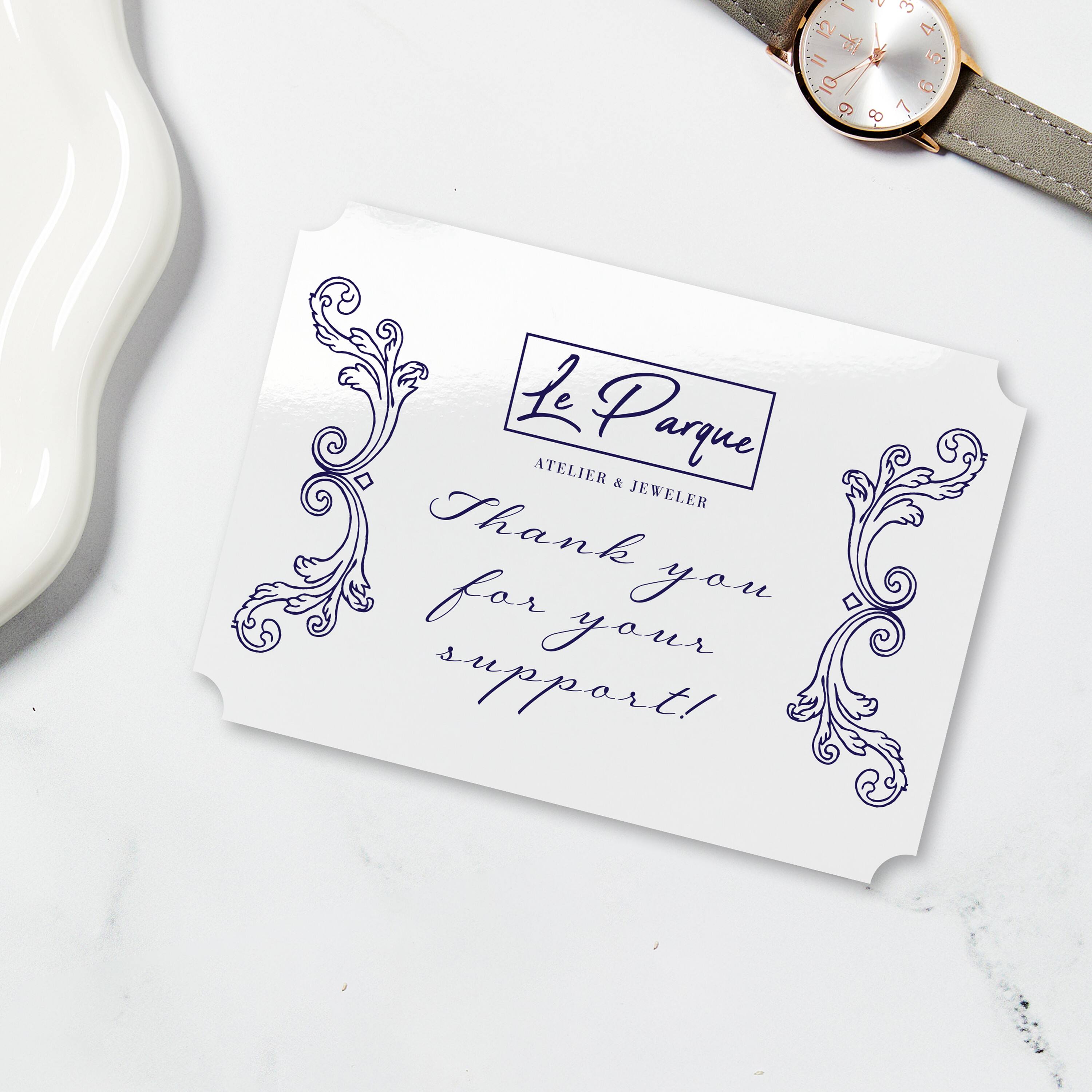 Le Parque  
Atelier & Jeweler  

Thank you for your support!