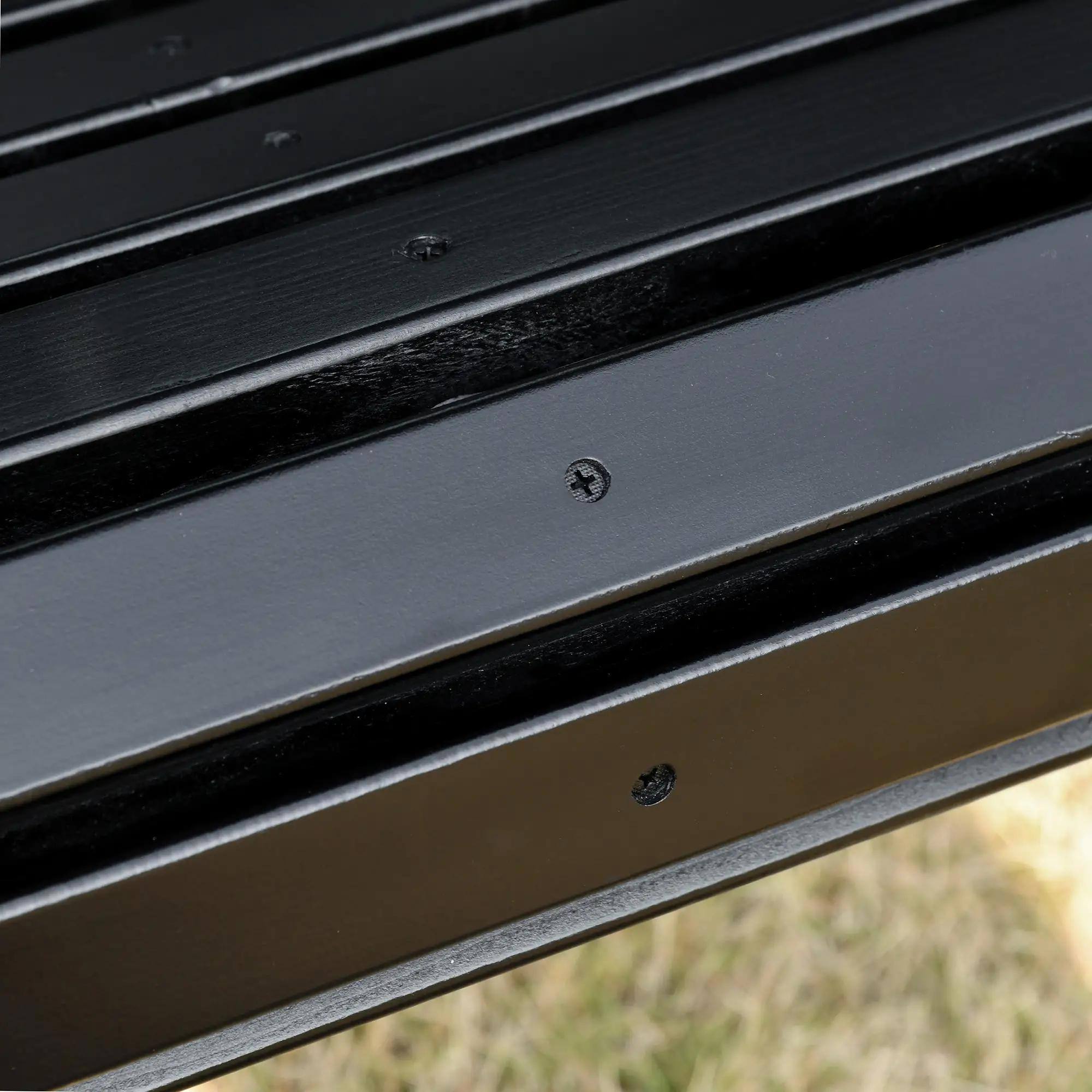 Alt View 1. Resenkos - Resenkos 2-Person Swing Chair With Chains & Cupholders, White, Perfect for Garden, Poolside, & Backyard, Black.