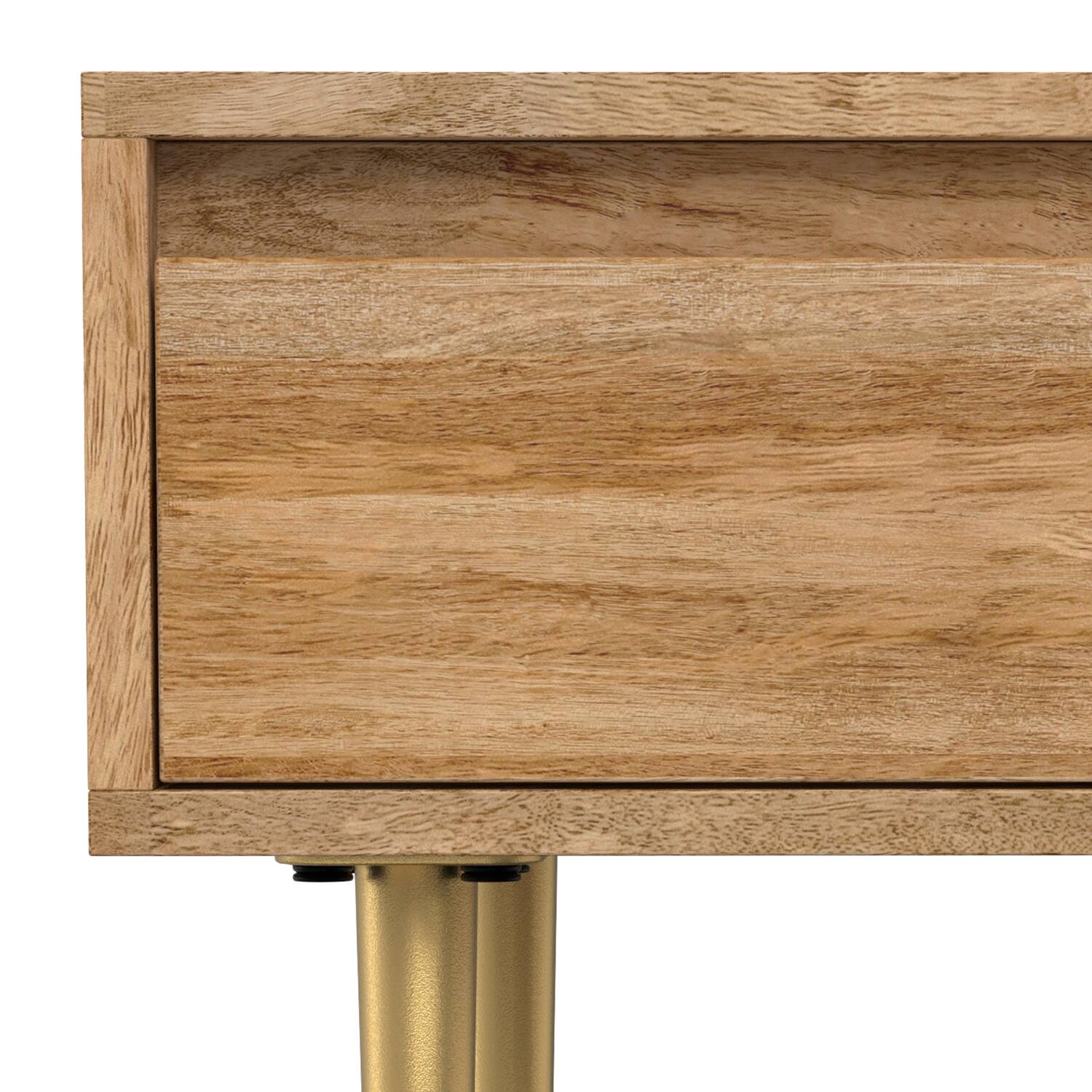 Alt View 6. Simpli Home - Fallon SOLID MANGO WOOD 20 inch Wide Square Contemporary End Table with Drawer in Natural - Natural.