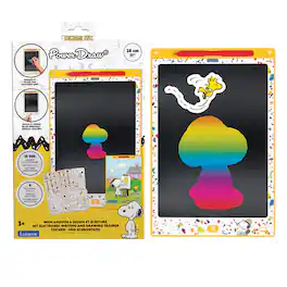 Lexibook - Snoopy 11’’ multicolor learning drawing E-ink tablet with stencils