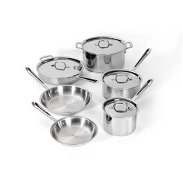 All Clad - All-Clad 10pc Stainless Steel Cookware, 3-Ply Bonded - Silver