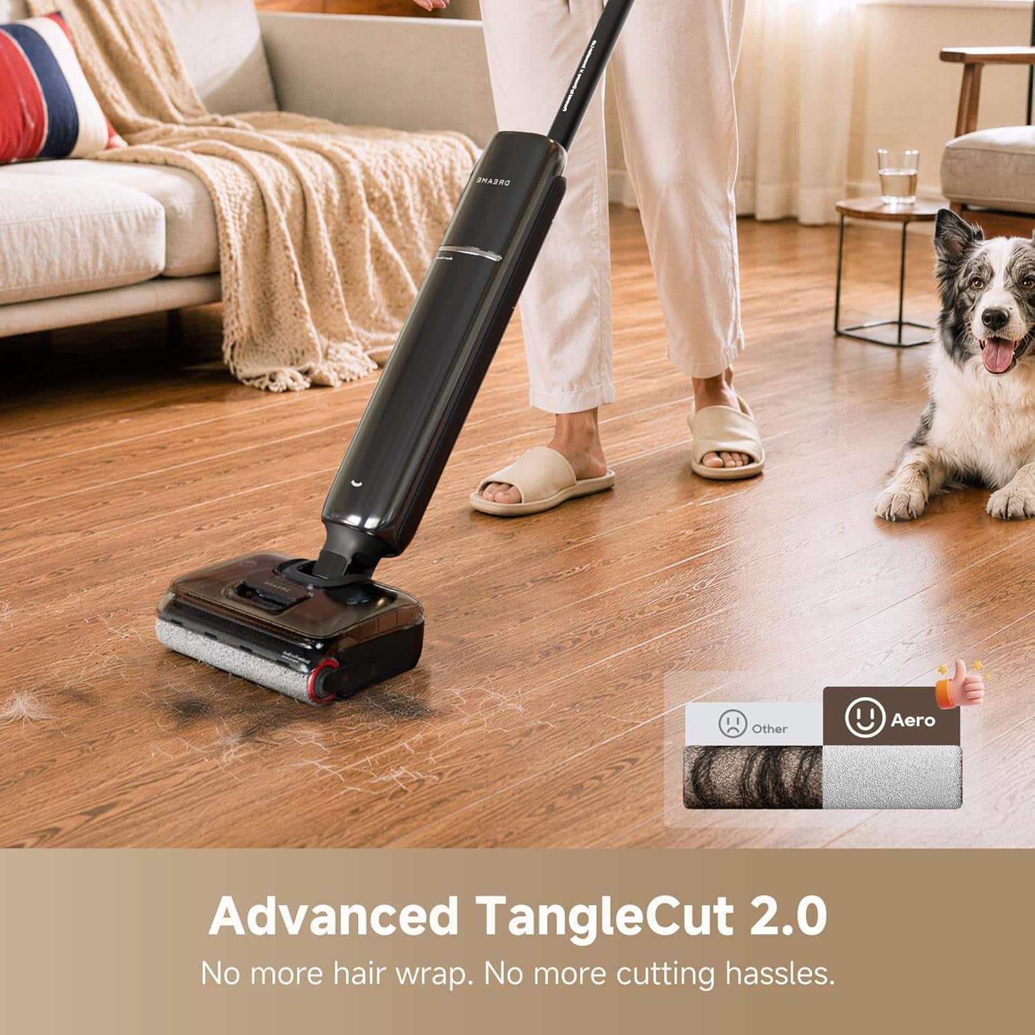 Dreame Aero Kit All in 1 vacuum mop, 0 hair residue, one press