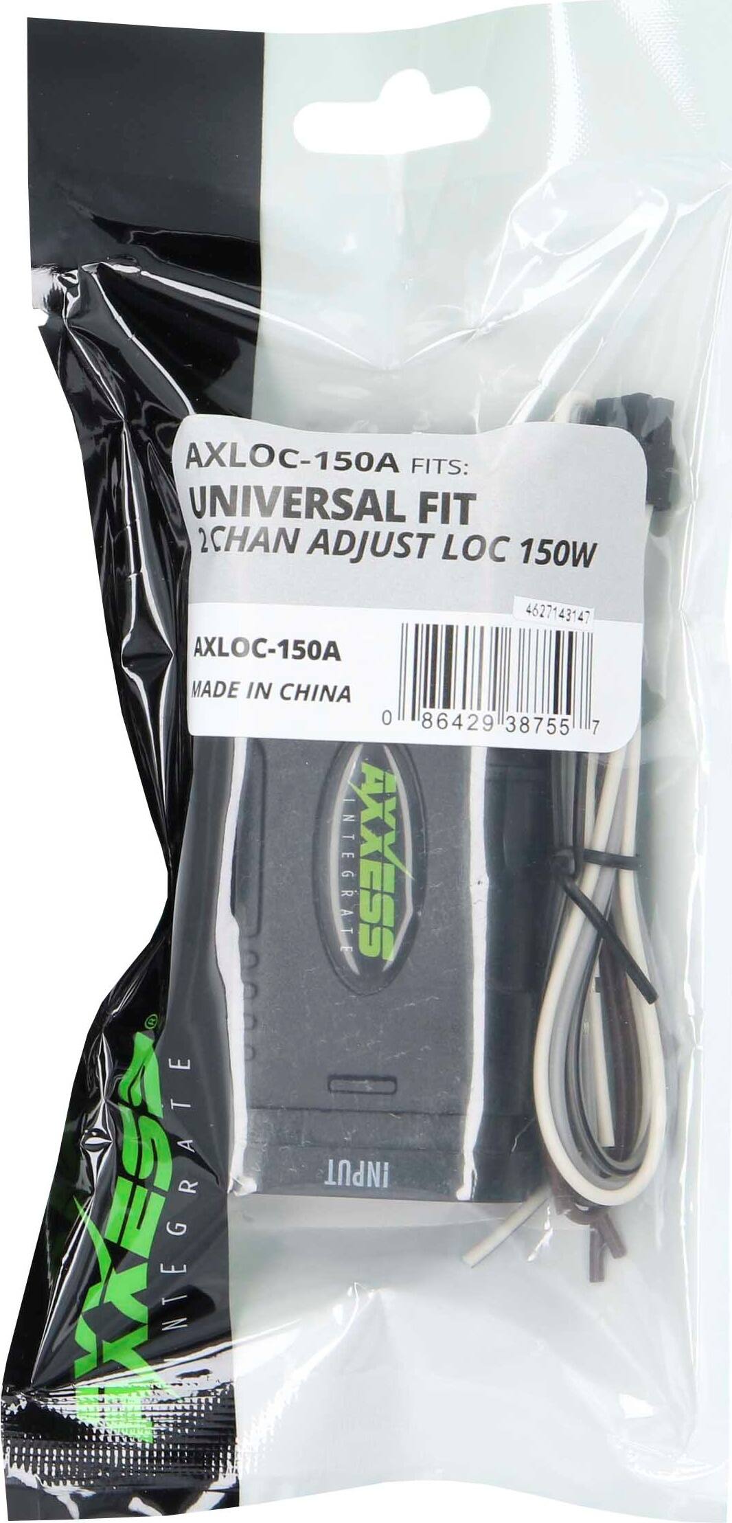 AXLOC-150A FITS:  
UNIVERSAL FIT  
2CHAN ADJUST LOC 150W  
AXLOC-150A  
MADE IN CHINA  
0 86429 38755 7  
INTEGRATE