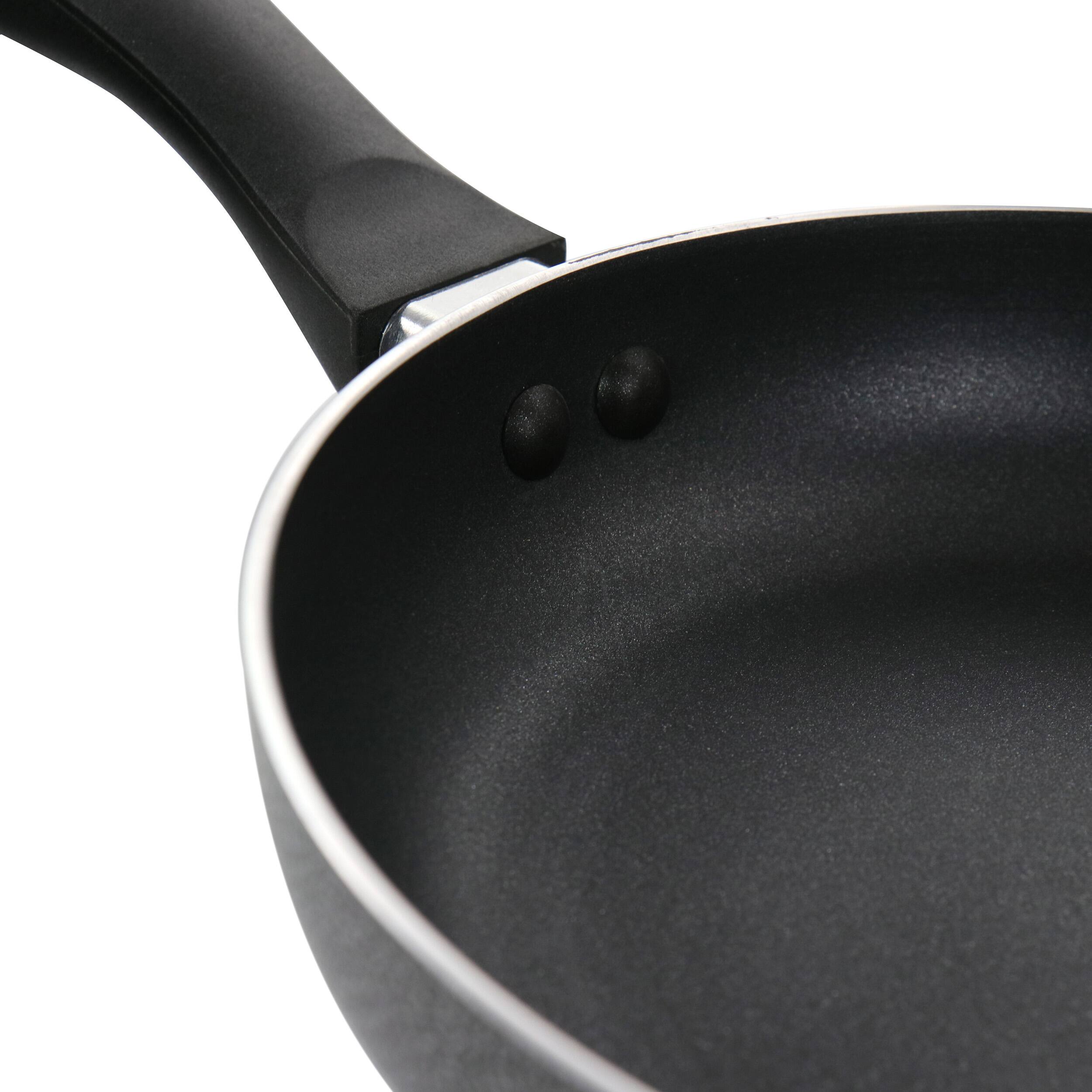 Alt View 5. Oster - Oster Clairborne 2 Piece Nonstick Aluminum Frying Pan Set in Charcoal Grey - Charcoal.