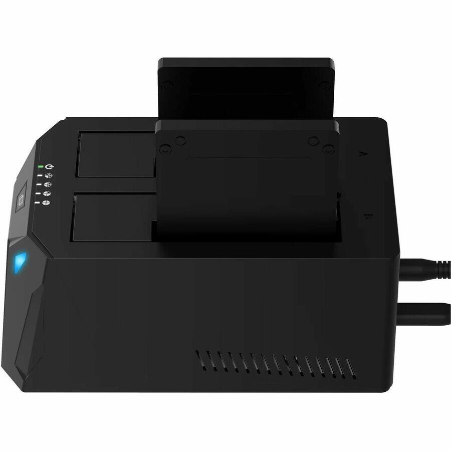 Alt View 4. Sabrent - Sabrent Drive Enclosure for 3.5" SATA - USB 3.0 Type C Host Interface External - Hot Swappable Bays - 2 x HDD Supported.