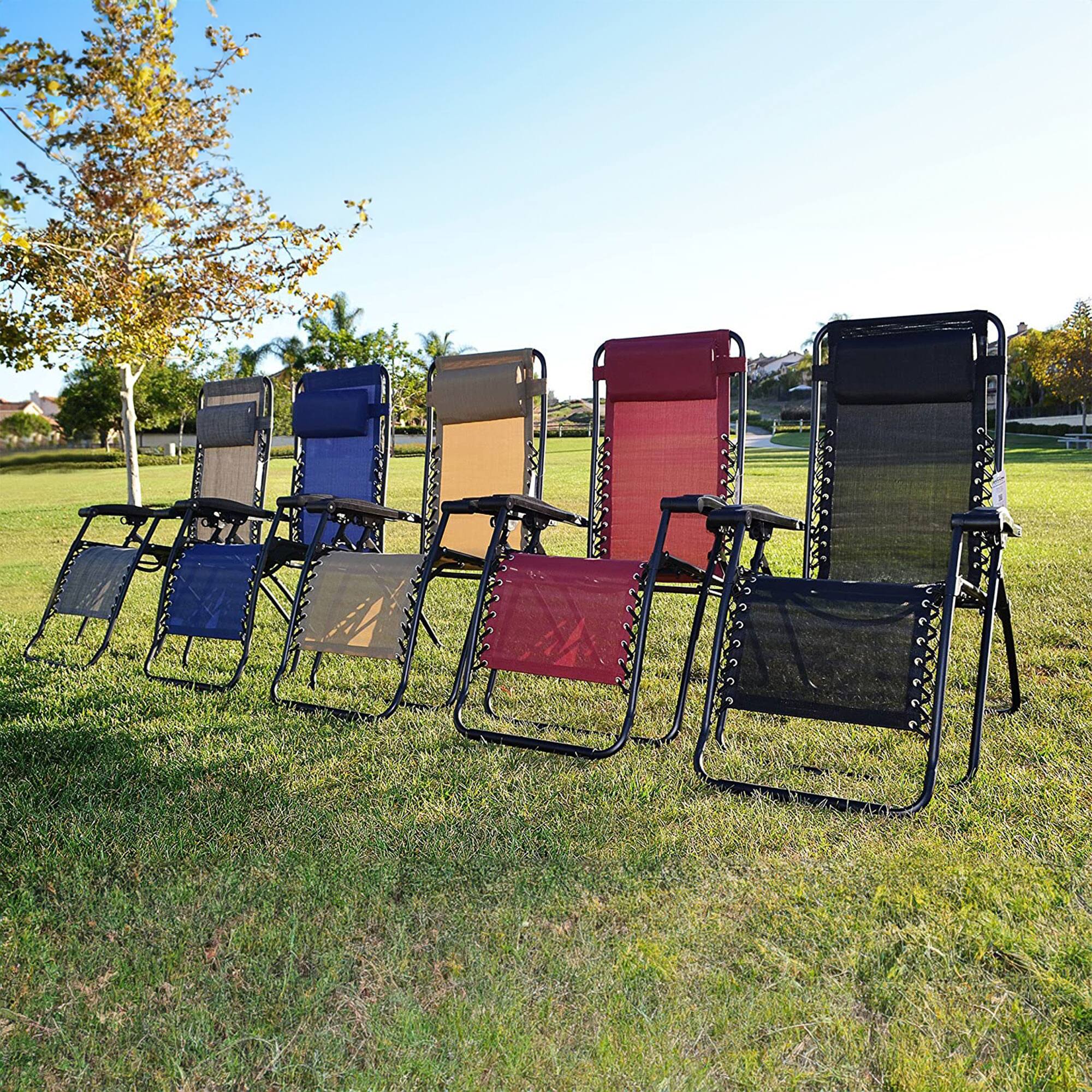 Alt View 2. Caravan Sports - Caravan Sports Zero Gravity Outdoor Folding Camping Patio Lounge Chair, Blue - Blue.