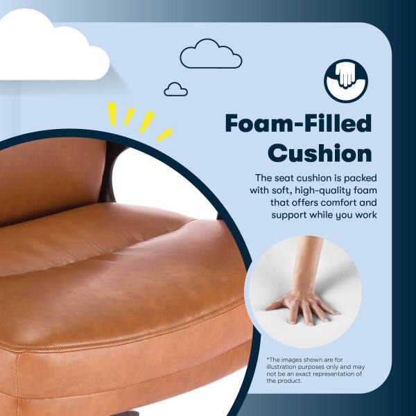 Foam-Filled Cushion  
The seat cushion is packed with soft, high-quality foam that offers comfort and support while you work.  

*The images shown are for illustration purposes only and may not be an exact representation of the product.