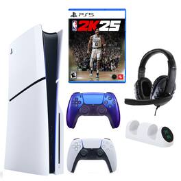 PS5 Slim with NBA 2K25, Extra Controller & Accessories - PlayStation 5