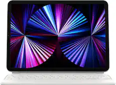 Front. Apple - Apple Magic Keyboard iPad Pro 11 Air 4th 5th M2 Spanish White - White.