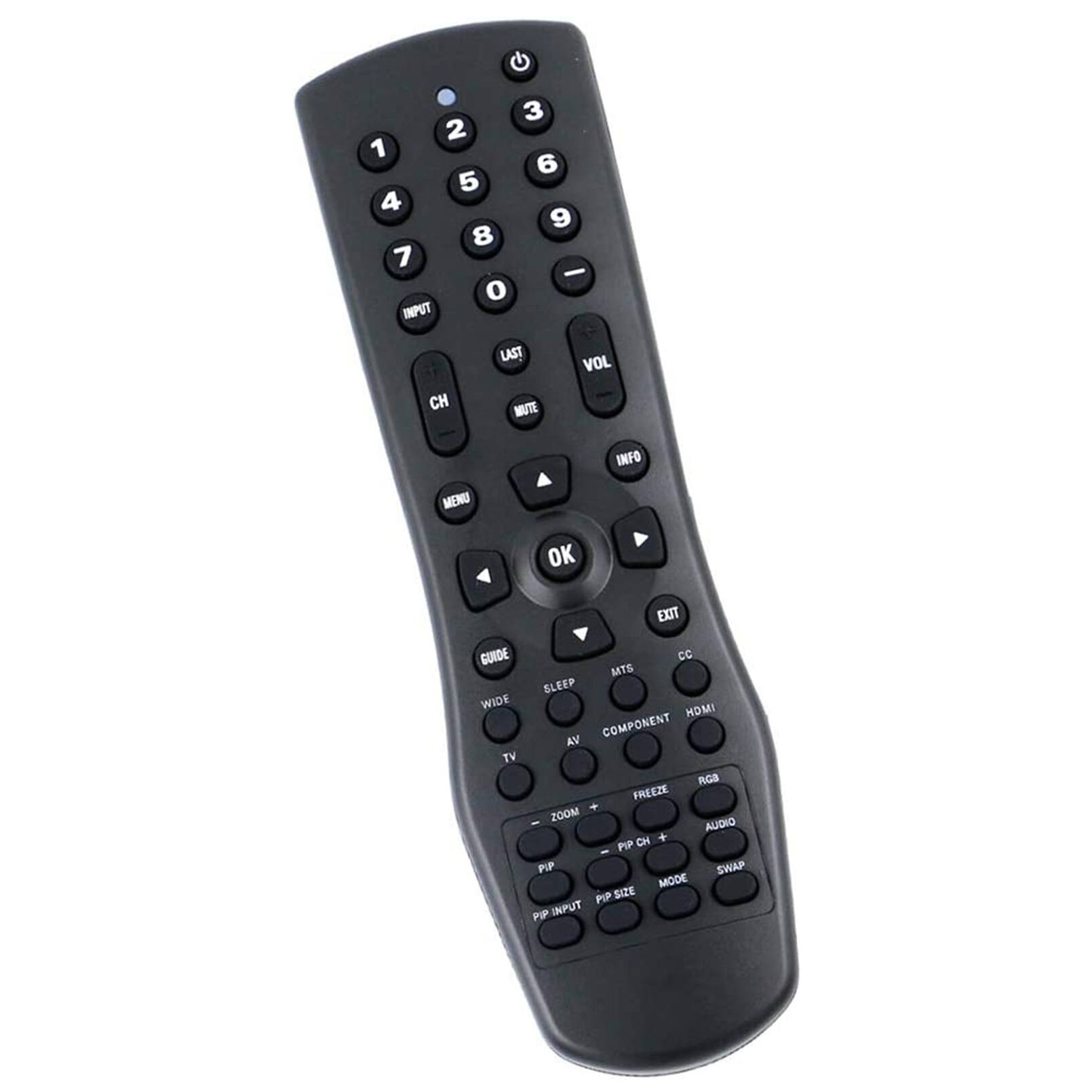 G 3 2 1 6 5 4 9 8 7 - o INPUT CH LAST NUTE VOL INFO MENU OK EXIT GUIDE WIDE TV CC MTS SLEEP IMCH COMPONENT AV nGa FREEZE + 200M - AUDIO ON + - PIP PIP SWAP MODE PIP SIZE PIP INPUT