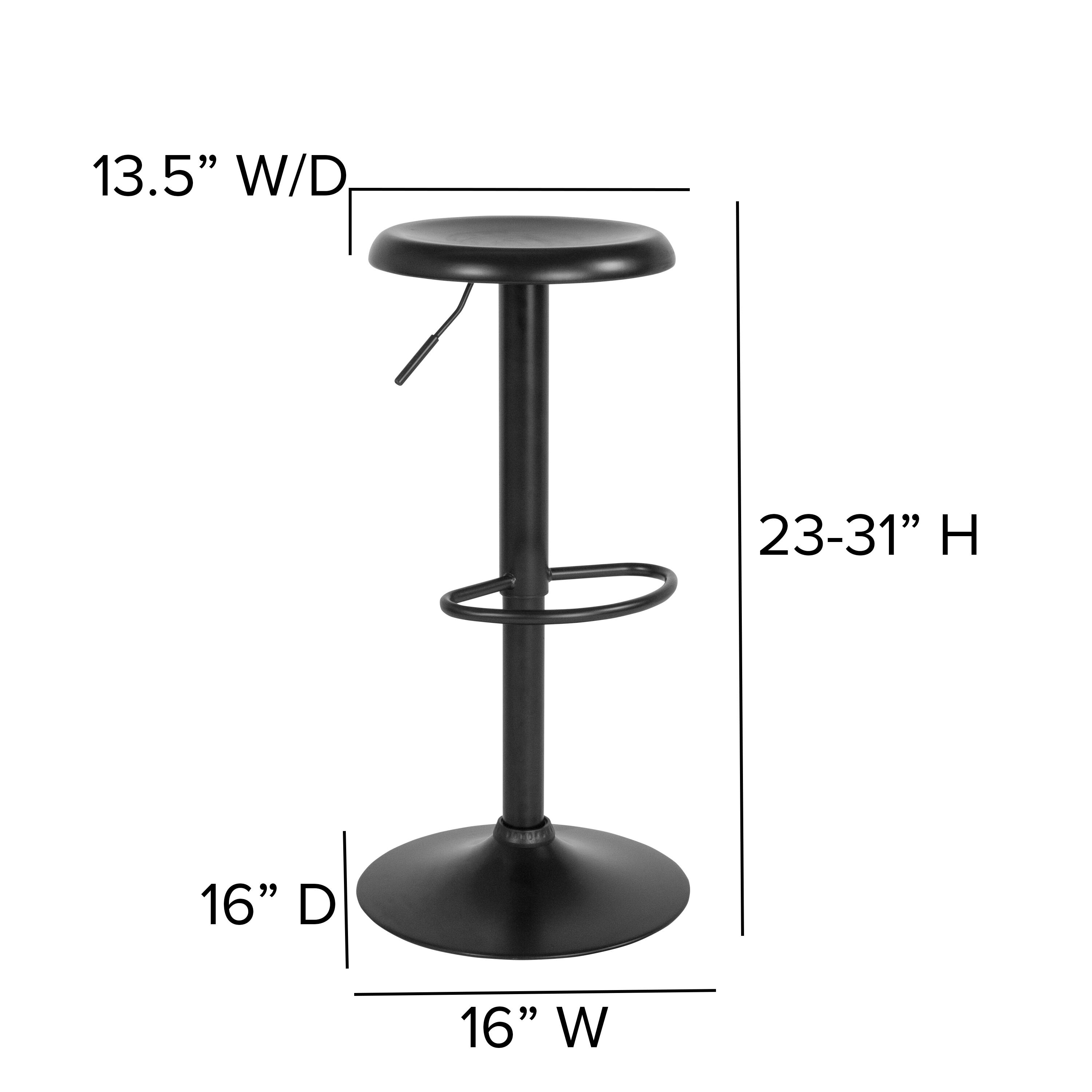 13.5" W/D  
23-31" H  
16" D  
16" W