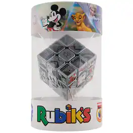 Rubik’s Cube Disney 100th Anniversary Metallic Platinum 3x3 Cube | Fidget Toy 8+ - Multicolor